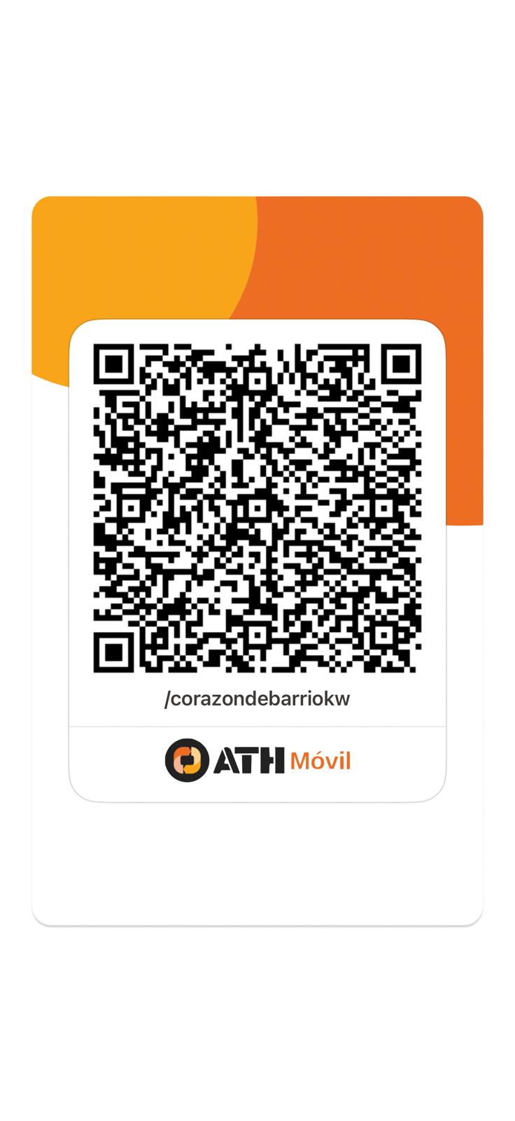 Código QR ATH Móvil - corazondebarriokw